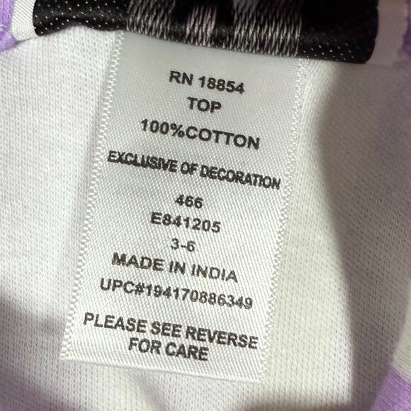 Rare Editions Baby Girls Striped Butterfly Top Polka Dot Leggings Set 3-6M NWT - Picture 4 of 10